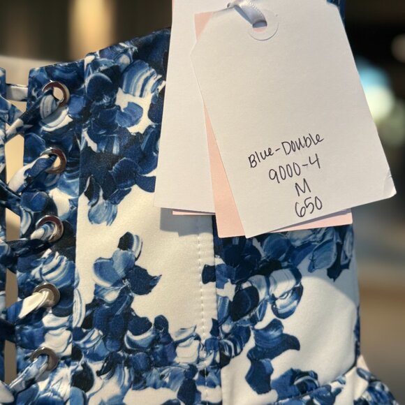 Milla Ravishing blue hydrangea corset maxi dress, Garden of Eden - Picture 6 of 8